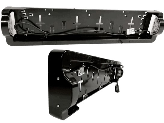 36-3764-011 РАМКА НОМЕРНОГО ЗНАКА С LED ПОДСВЕТКОЙ, КАБЕЛЬ 1М+P&R